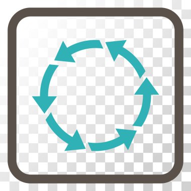 Bir çerçeve içinde CCW vektör simge döndürmek