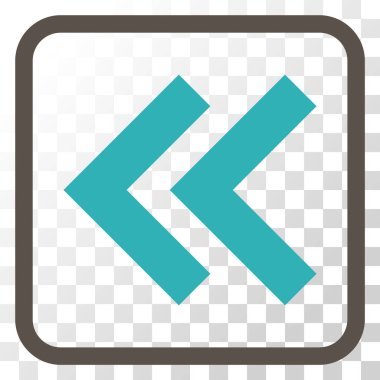 Shift Sol vektör simgesi bir çerçeve içinde