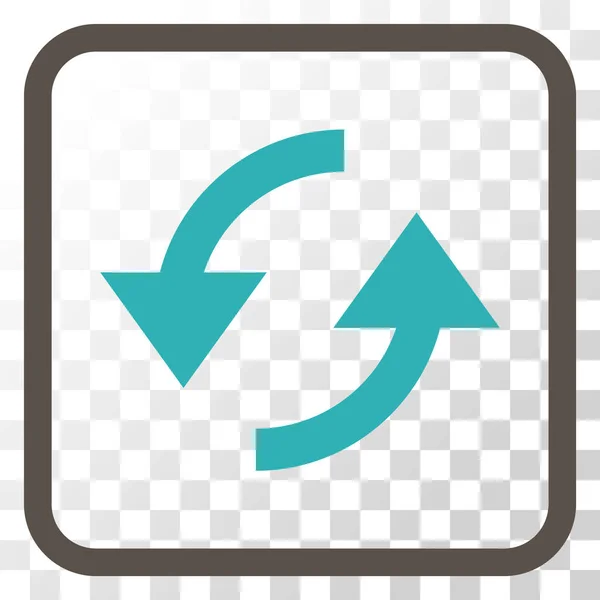 Vektor-Icon in einem Rahmen aktualisieren — Stockvektor