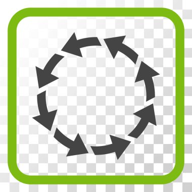 Bir çerçeve içinde CCW vektör simge döndürmek