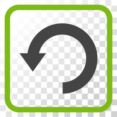 Vektör simgesi bir çerçeve içinde aşağı Döndür