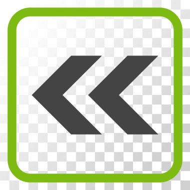 Shift Sol vektör simgesi bir çerçeve içinde