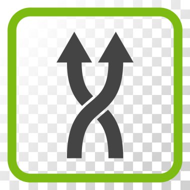 Vektör simge yukarı okları bir çerçevede shuffle