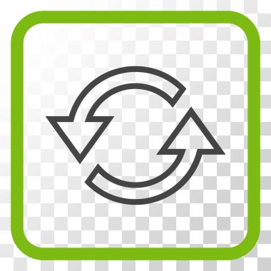 Eşitleme oklar bir çerçeve içinde simge vektör