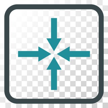 Etkisi oklar bir çerçeve içinde simge vektör