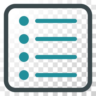 Öğeleri vektör simgesi bir çerçeve içinde