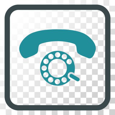 Darbeli aramayı vektör simgesi bir çerçeve içinde