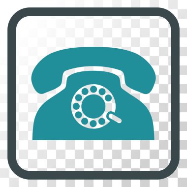 Nabız telefon vektör simgesi bir çerçeve içinde