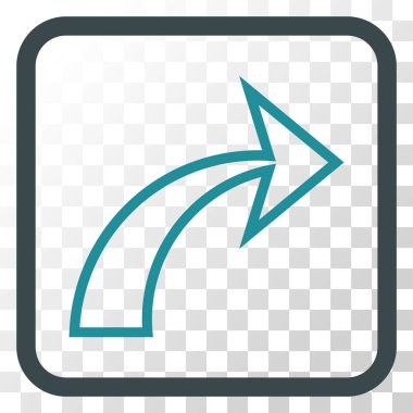 Vektör simgesi bir çerçeve içinde Yinele