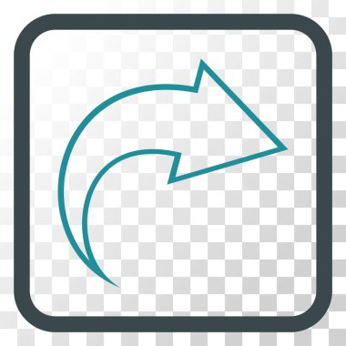 Vektör simgesi bir çerçeve içinde Yinele