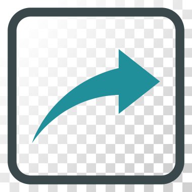 Vektör simgesi bir çerçeve içinde Yinele