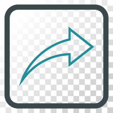 Vektör simgesi bir çerçeve içinde Yinele