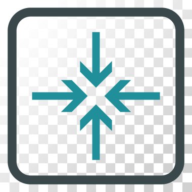 Oklar vektör simgesi bir çerçeve içinde azaltmak