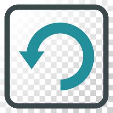 Vektör simgesi bir çerçeve içinde aşağı Döndür