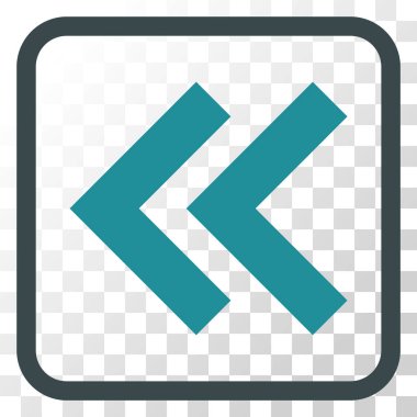 Shift Sol vektör simgesi bir çerçeve içinde