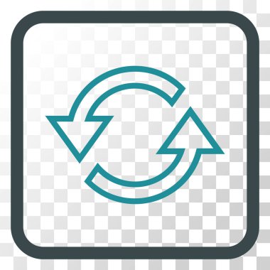 Eşitleme oklar bir çerçeve içinde simge vektör