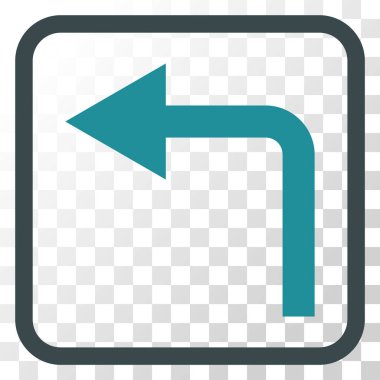 Sol vektör simge bir çerçevede açmak