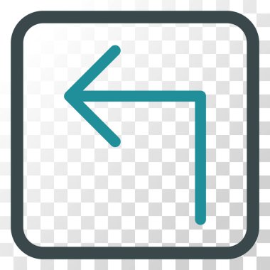 Sol vektör simge bir çerçevede açmak