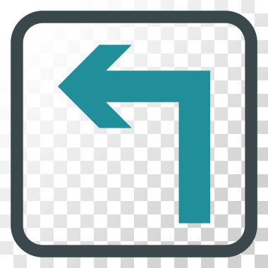 Sol vektör simge bir çerçevede açmak