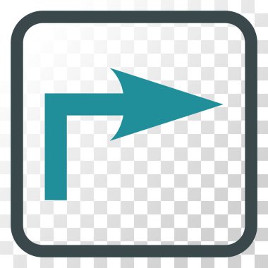 Doğru vektör simge bir çerçevede açmak