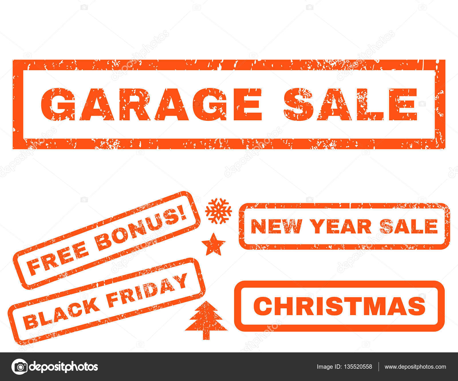 Garage Sale Rubber Stamp Stock Vector C Anastasyastocks Gmail