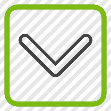 Vektör simgesi bir çerçeve içinde aşağı ok ucu