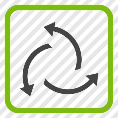 Santrifüj oklar bir çerçeve içinde simge vektör