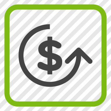 Ters ibraz vektör simgesi bir çerçeve içinde