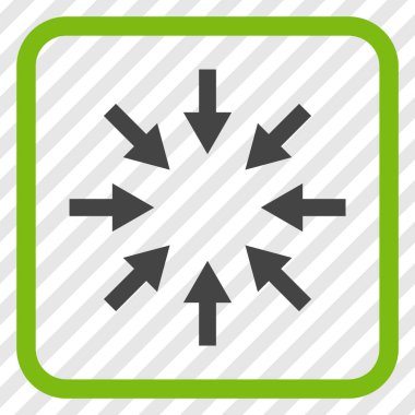 Kompakt oklar bir çerçeve içinde simge vektör