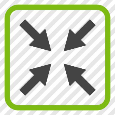 Oklar vektör simgesi bir çerçeve içinde sıkıştırmak