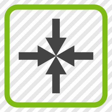 Oklar vektör simgesi bir çerçeve içinde sıkıştırmak