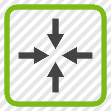 Oklar vektör simgesi bir çerçeve içinde sıkıştırmak