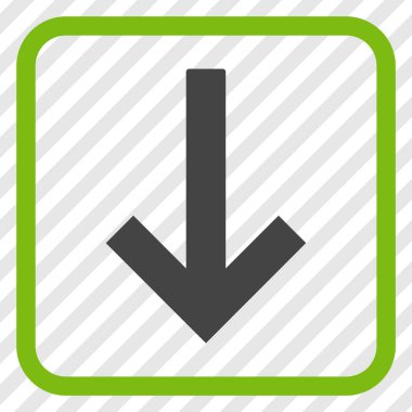 Bir çerçeve içinde ok vektör simgesi