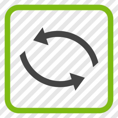 Exchange oklar bir çerçeve içinde simge vektör