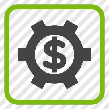 Mali Ayarlar vektör simgesi bir çerçeve içinde