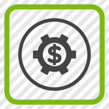 Mali Ayarlar vektör simgesi bir çerçeve içinde