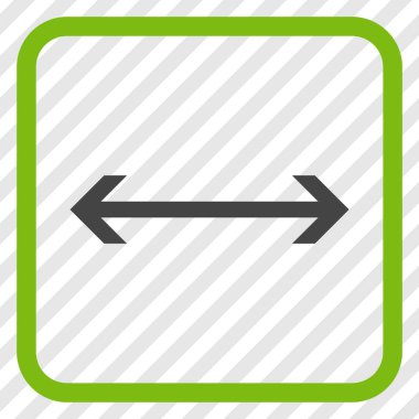 Yatay Çevir vektör simgesi bir çerçeve içinde