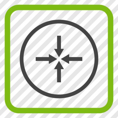 Etkisi oklar bir çerçeve içinde simge vektör