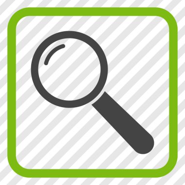 Büyüteç'i vektör simgesi bir çerçeve içinde