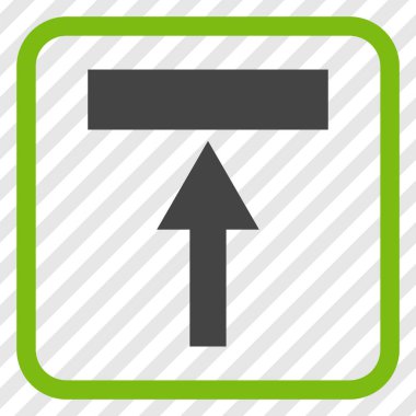 Top vektör simgesi bir çerçeve içinde hareket