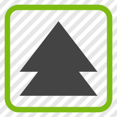 Vektör simgesi bir çerçeve içinde yukarı çıkar