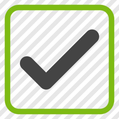 Tamam vektör simgesi bir çerçeve içinde