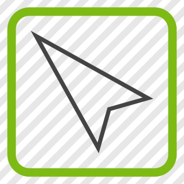 İşaretçi yaptı vektör simgesi bir çerçeve içinde yukarı