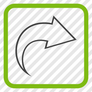 Vektör simgesi bir çerçeve içinde Yinele