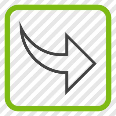 Vektör simgesi bir çerçeve içinde Yinele