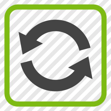 Vektör simgesi bir çerçeve içinde yenileme