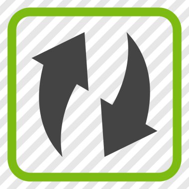 Vektör simgesi bir çerçeve içinde yenileme