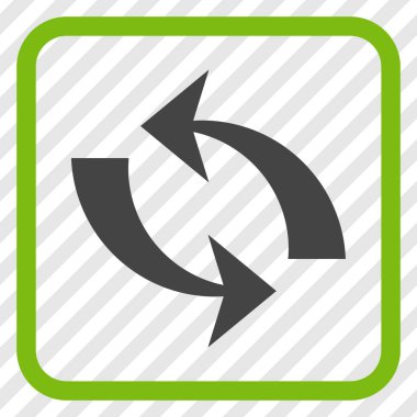 Vektör simgesi bir çerçeve içinde yenileme