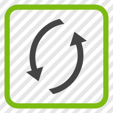 Vektör simgesi bir çerçeve içinde yenileme