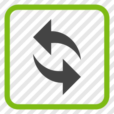 Vektör simgesi bir çerçeve içinde yenileme